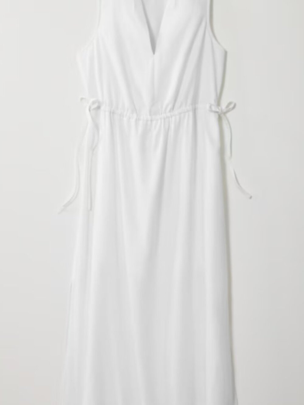 NWT J.Jill Pure Jill Linen Blend Tie Waist Maxi Dress White 3X